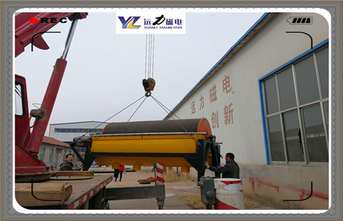 永磁筒式磁選機，湖北CTB-718永磁筒式磁選機優(yōu)缺點_磁鐵如何分布_湖北CTB-718永磁筒式磁選機優(yōu)缺點不吸鐵如何處理